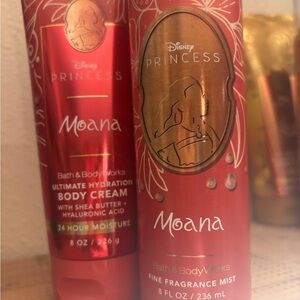 Disney Princess Moana Body Cream and Mist - Red and Gold